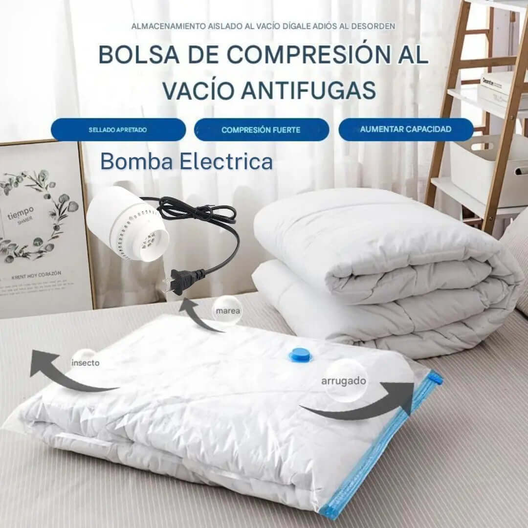 Pack Bolsas al Vacio 🏠 (Incluye de REGALO🎁 Compresor Electrico)💯