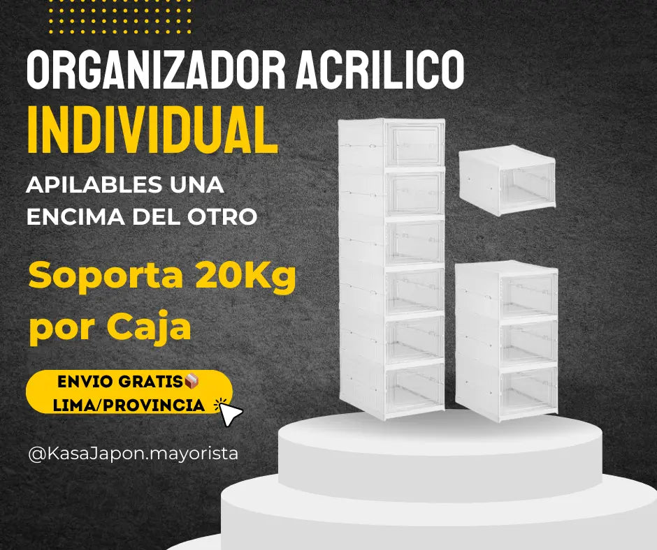 Organizador Acrilico INDIVIDUAL📦 Resistente💪